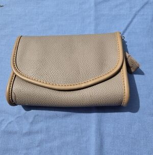 Tan Women's Cosmetic Bag